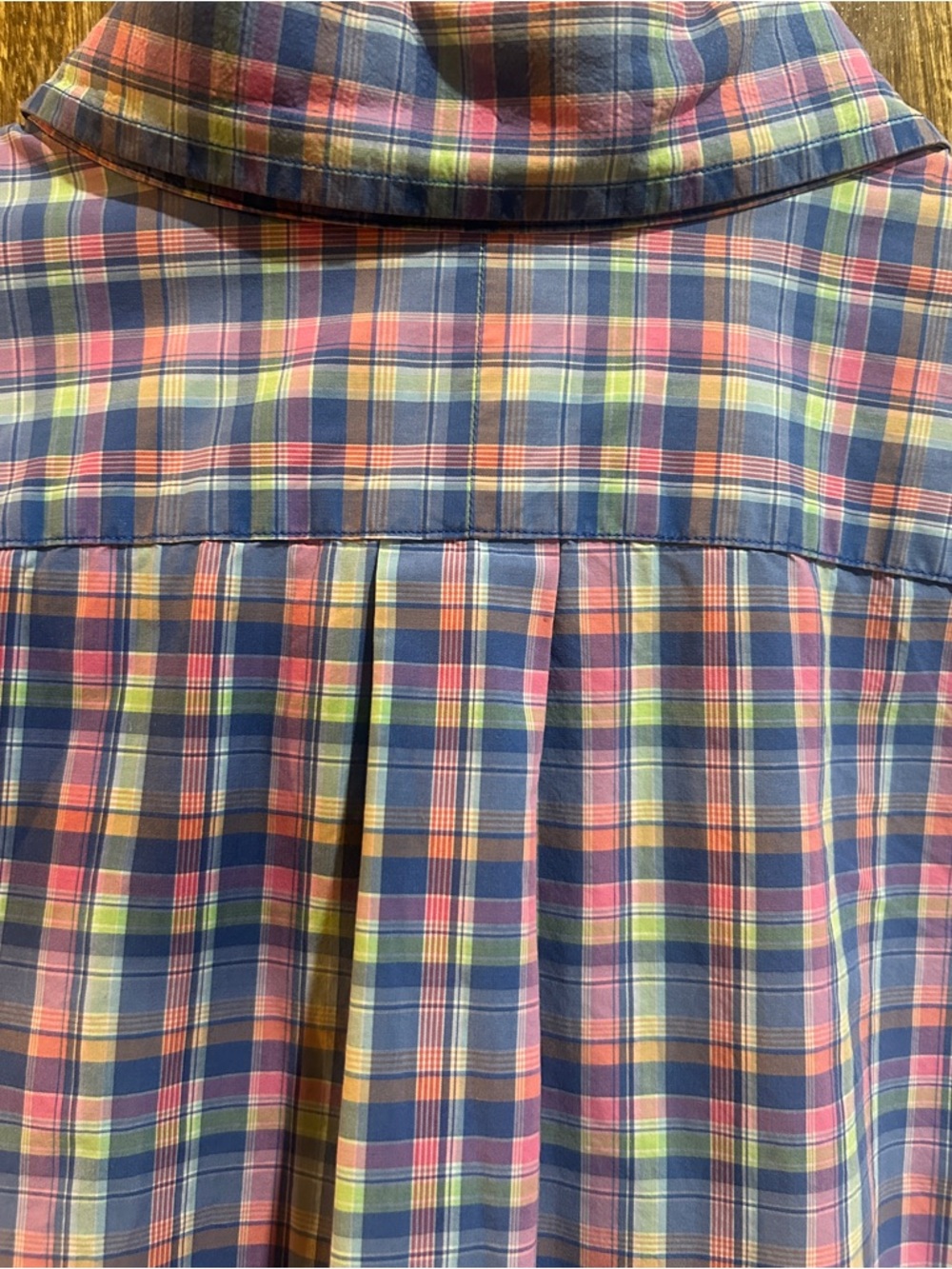 Lauren Ralph Lauren Pink Plaid Oxford Shirt Women’s L – Multicolor Button Down - Picture 10 of 10